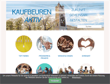 Tablet Screenshot of kaufbeuren-aktiv.de